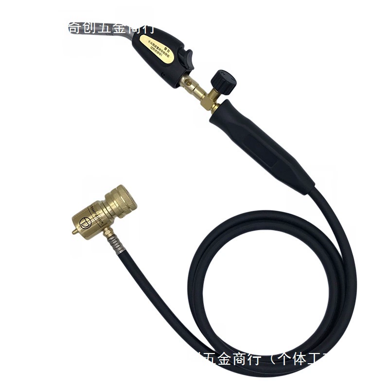 MAPP gas welding torch RuiChen, oxygen-free brazing kit with copper hose and adjustable flame