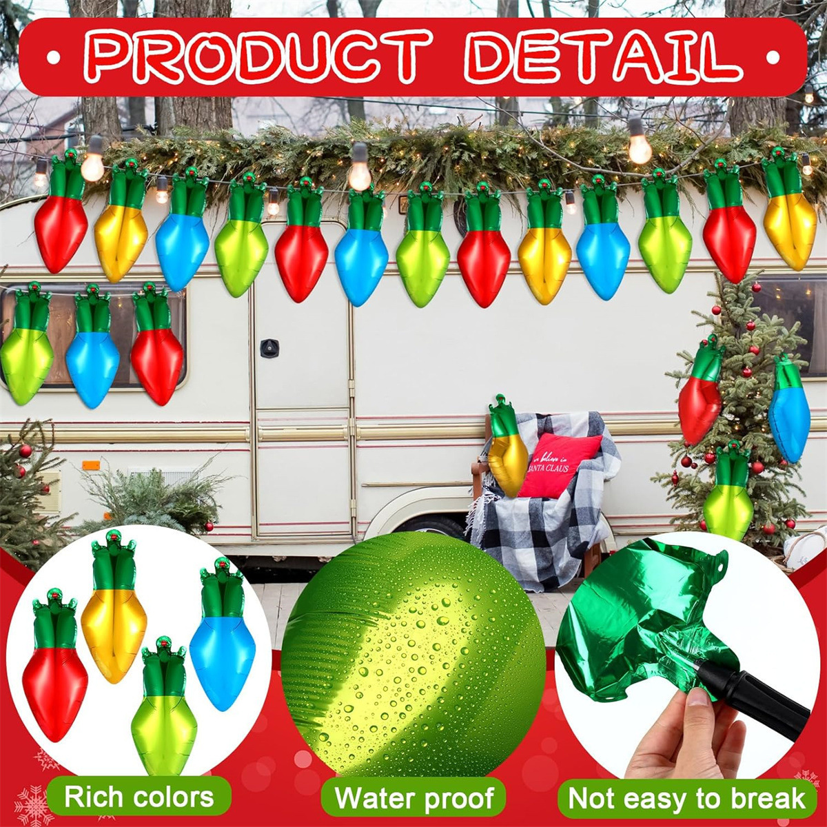 26CM Globo de cuatro colores Navidad Globo de película de aluminio para decoración al aire libre www.example.com.