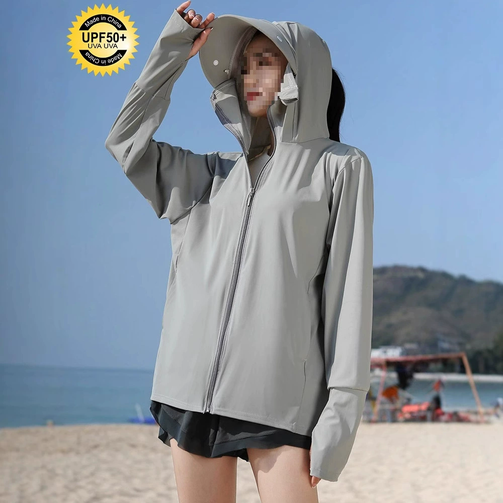 Zhaohang солнцезащитная одежда, дышащая одежда с тонкими полями, интегрированная защита от УФ-лучей, ледяной шелк, солнцезащитная одежда, женская летняя одежда для лица