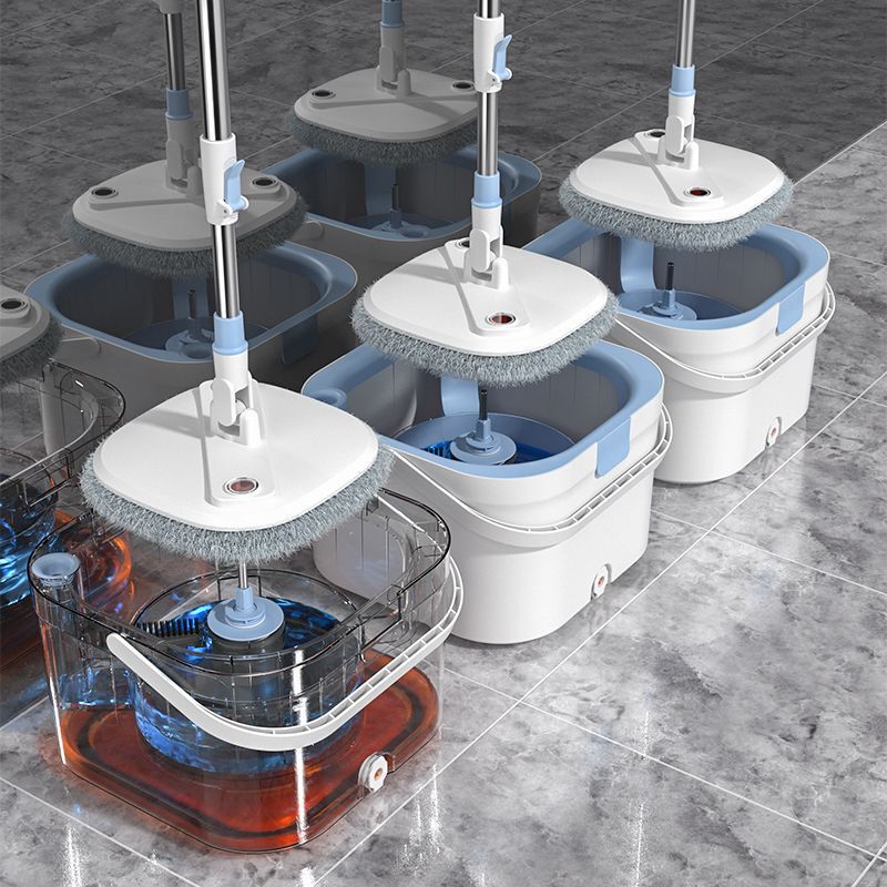 Separate Dirt and Water, Rotating Mop for Home Use, Hands-Free Lazy Mop, Single-Tub Automatic Spin-Dry Mop, One-Swipe Clean