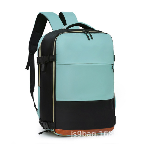 Men and Women Student Laptop Travel Commute Business Dual-Shoulder Bag with Large Capacity USB Backpack