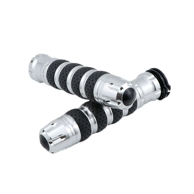 Motorcycle Modified Handlebar Grips, Motorcycle Handle Cover - silver-1-pair-pvc-box
