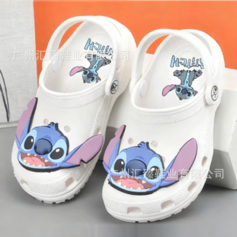 Personaje clásico de la casa de tarjetas de estrellas de niños zapatos antideslizantes sandalias zapatillas de playa para niños al por mayor