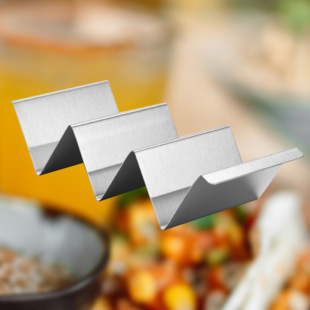 Spot stainless steel tortilla rack taco holer rack W-shaped taco rack wavy pancake clip