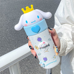 サンリオ魔法瓶カップ シナモンドッグ ガールズ 高見えインズ 風水カップ 316 ステンレス鋼カップ ポータブルでかわいい