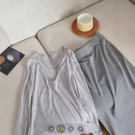 Qianyu 2024 Summer New V-neck Long-sleeved Knitted Top Draped All-match Soft Waxy Grey A- line Long Dress for Women