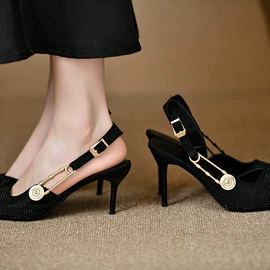 高跟凉鞋;高跟拖鞋;女式时装单鞋