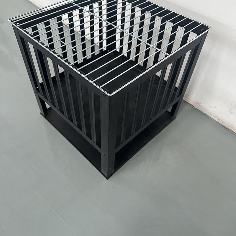 Gran capacidad cuadrada fogata fiesta gran brasero leña cuenca barbacoa al aire libre patio estufa de carbón estufa de leña