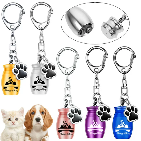 Amazon's Best-Selling Aluminum Alloy Commemorative Pet Urn Keychain Urn Necklace Key Ring Pendant