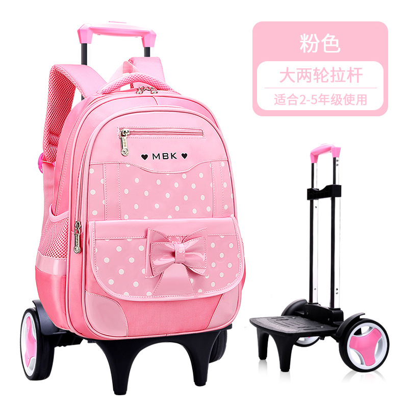 Nuevo punto de onda de la mochila de tirón para niños estudiantes de primaria 1 - 3 - 6 grados 6 - 9 - 12 años de edad mochila de hombro de gran capacidad