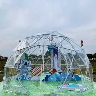 Guangzhou factory direct star tent full transparent spherical tent outdoor restaurant tent net red bubble house