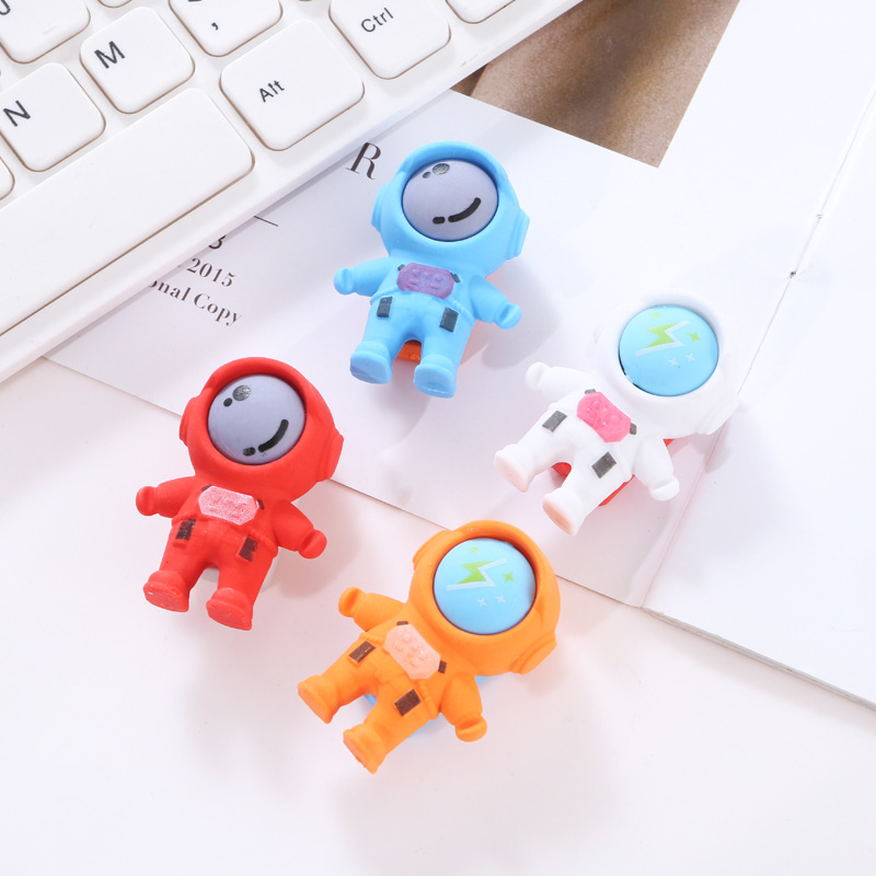 卡通创意橡皮 太空人造型橡皮擦宇航员文具 小学生奖品礼品批发