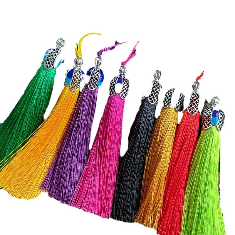Nueva borla cloisonne corona borla colgante borla nudo chino coche colgante ventas directas de la fábrica