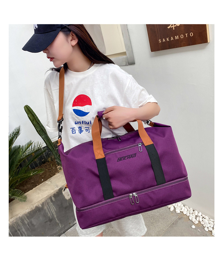 New Style Travel Bag Korean Portable Short-distance Travel Luggage Bag Large Capacity Gym Bag display picture 35