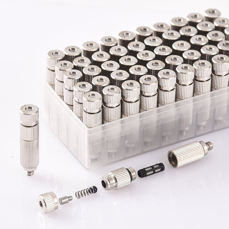 高压雾化喷头纺织厂工业加湿器喷雾喷嘴工地除尘消毒大棚打药3010