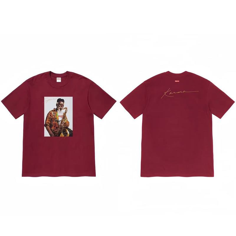 クロスボーダーファッションとトレンディなシュプリームレタープリントラウンドネック半袖ユニセックスストリートファッションTシャツドロップシッピング|undefined