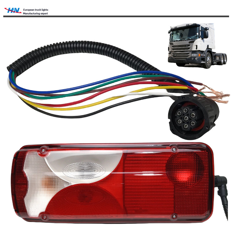 Enchufe de luz trasera para camiones Scania Lámpara de freno Scania redonda G440P410P420G450