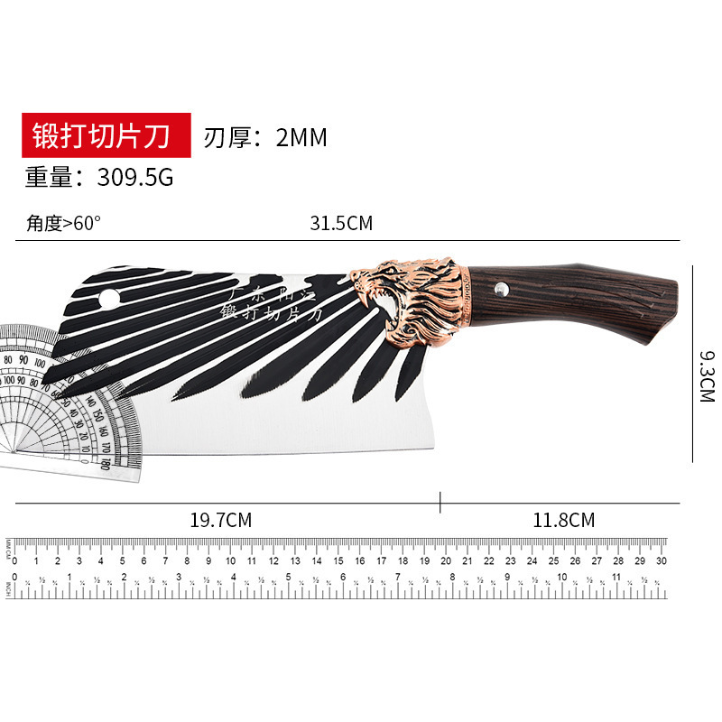 陽江鍛造屋台包丁、家庭用包丁、シェフの骨切り包丁、肉切り包丁、江湖包丁|undefined