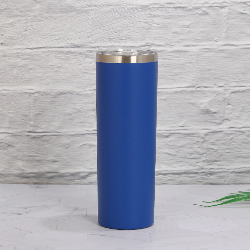 Vaso térmico de acero inoxidable 20oz, recto y de doble capa.