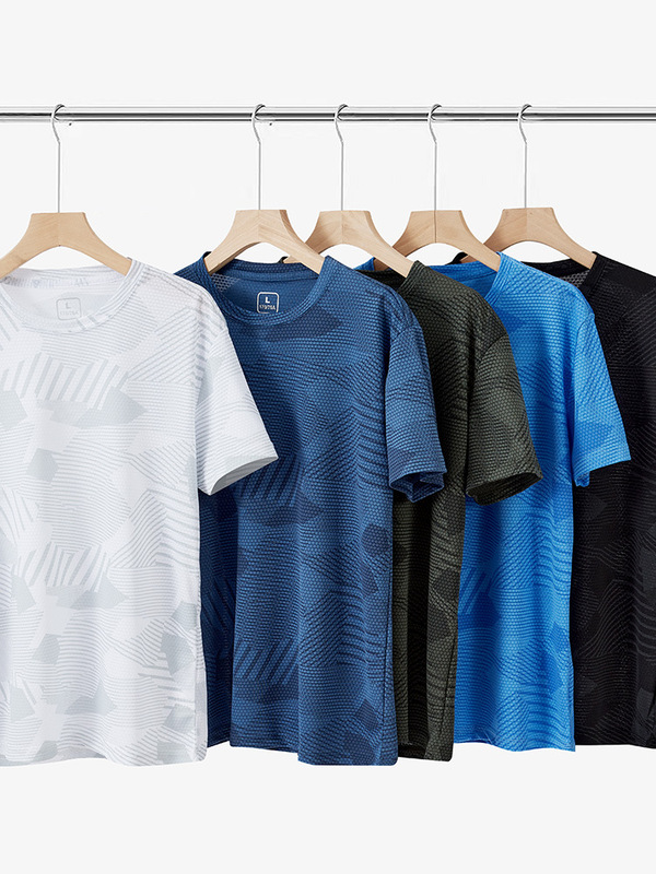 Upf50 + 日焼け止め半袖tシャツ男性夏の涼感通気性男性運動排汗ゆるい半袖氷感上着|undefined
