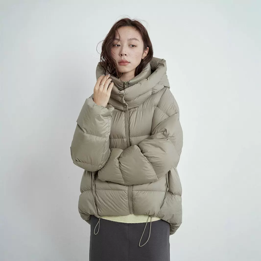 爱与南希十三行韩系冬季90白鸭绒纯色连帽云朵泡芙羽绒服女40925