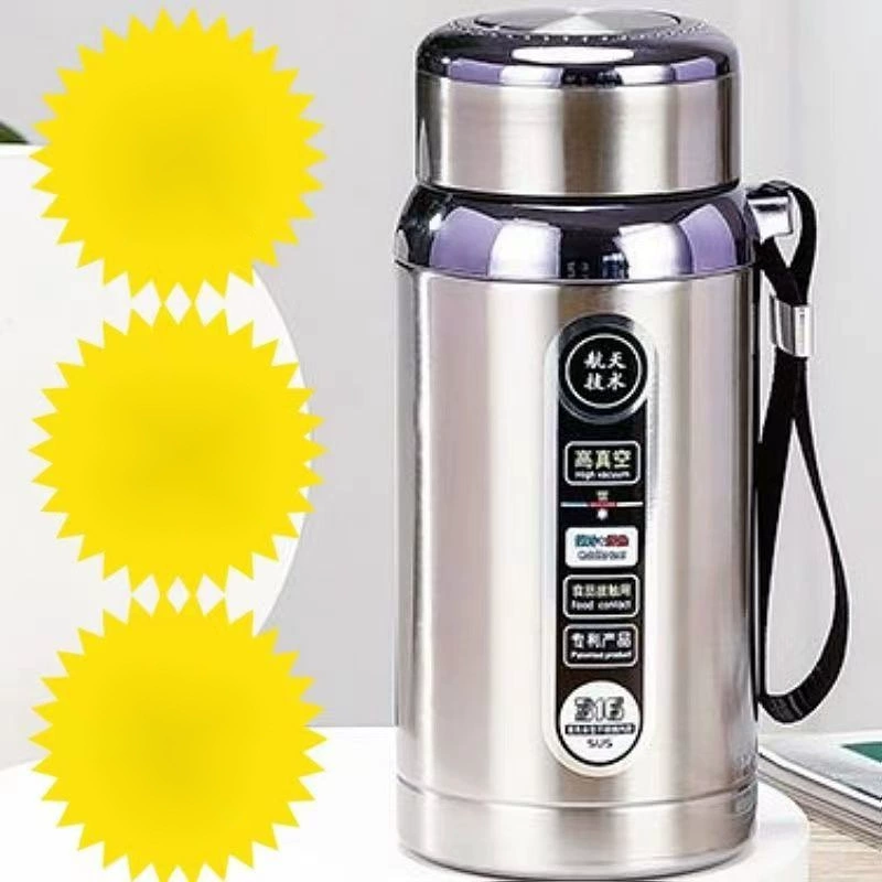 Изолированная чашка для воды больших емкостей из нержавеющей стали больничного класса для мужчин и женщин, портативная чашка для воды для занятий спортом на открытом воздухе, короткая и толстая изолированная чашка для воды