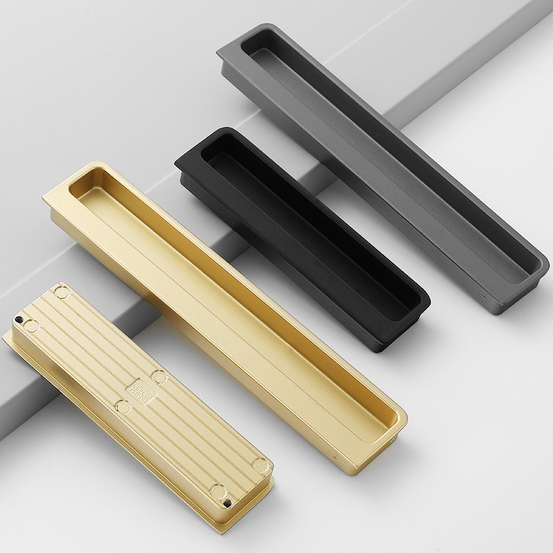 批發隱形暗拉手推拉門移門隱藏把手衣櫃門扣槽凹槽嵌入式內嵌暗扣