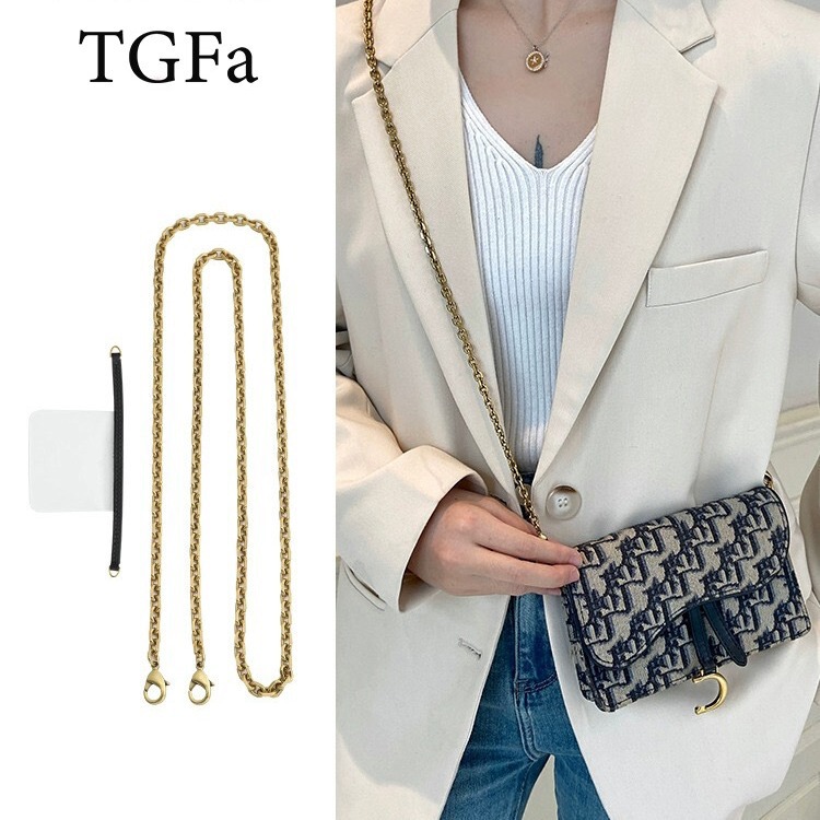 Factory Direct Sales Crossbody Chain Suitable for Ldio Di Concave woc Saddle Waist Bag Transformation Wallet Shoulder Strap Chain