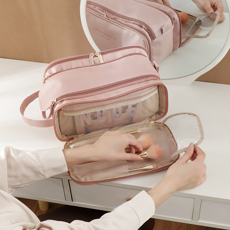 Nueva bolsa de cosméticos transfronteriza de gran capacidad portátil ins Internet celebridad viaje bolsa de lavado bolsa de almacenamiento multifuncional portátil