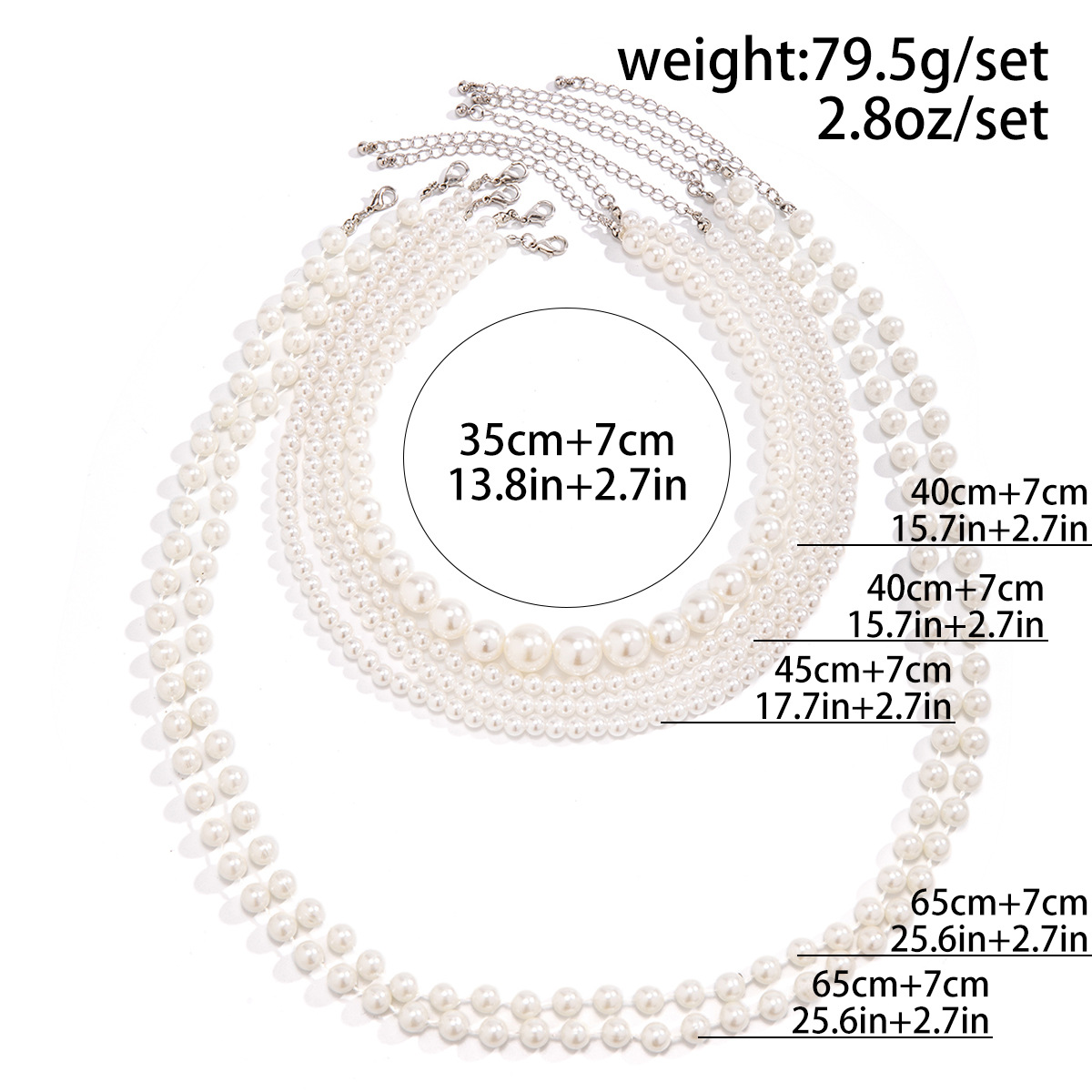 Simple Style Commute Round Imitation Pearl Beaded Women's Necklace display picture 5