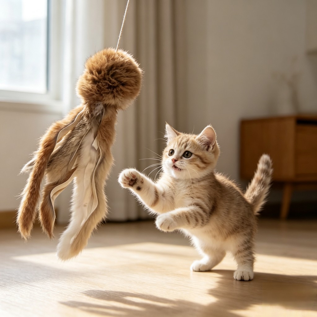 Juguetes de pelo de conejo verdadero, juguetes de pelo de conejo, palo de gato, hechos a mano, no tóxicos, sin adición, juguetes para gatitos que pueden morder.