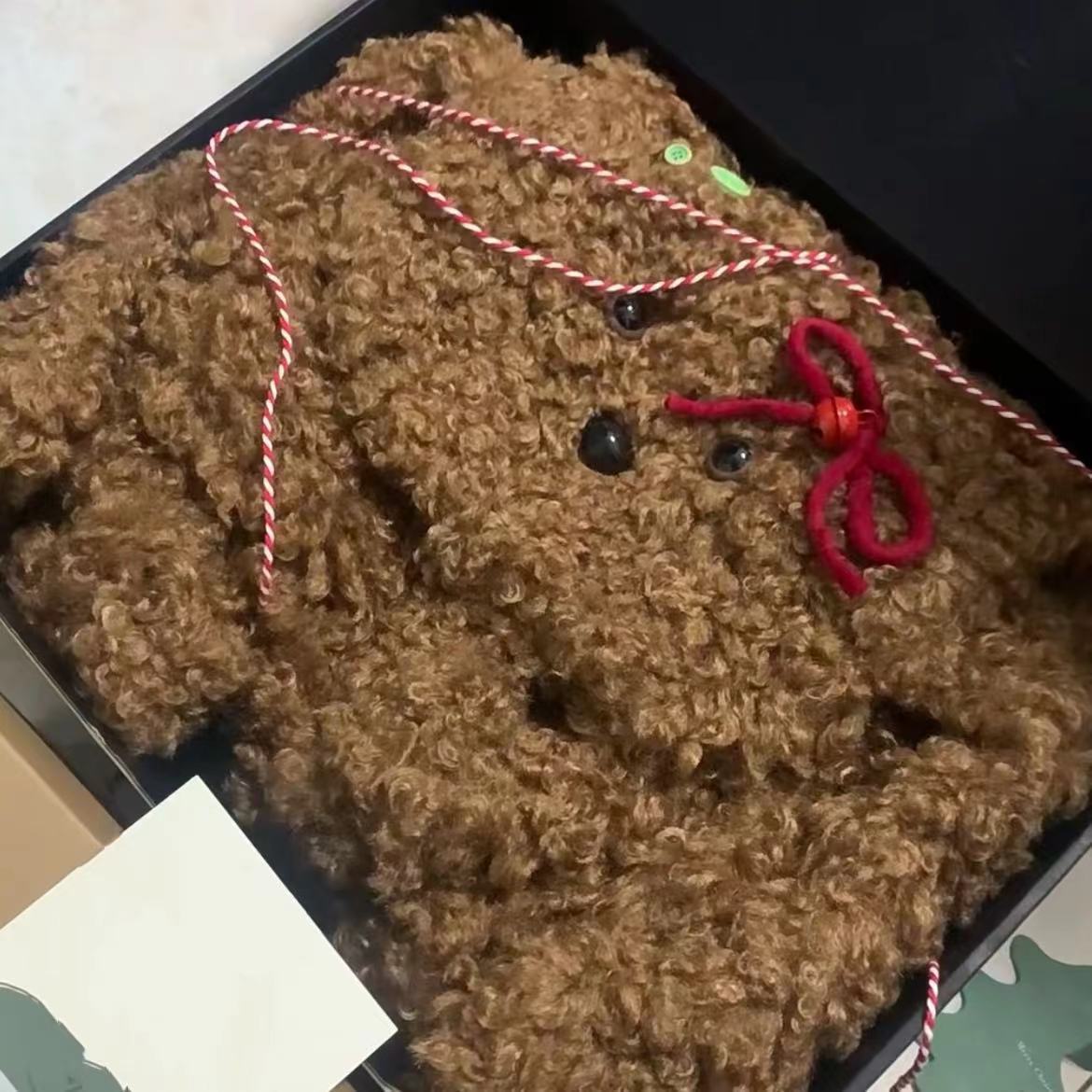 2023 neue frauen Tasche Original Teddy Plüsch Hund Rucksack Nette Mädchen Tasche Nette Herbst und Winter Cartoon Rucksack Flut_voghion.com