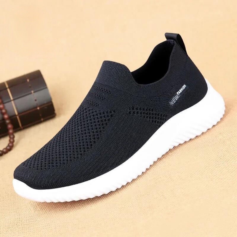 New Men's Shoes Spring Breathable Sports and Leisure Running Shoes Korean Style Trendy Boys' Sneakers Men's Sports Shoes