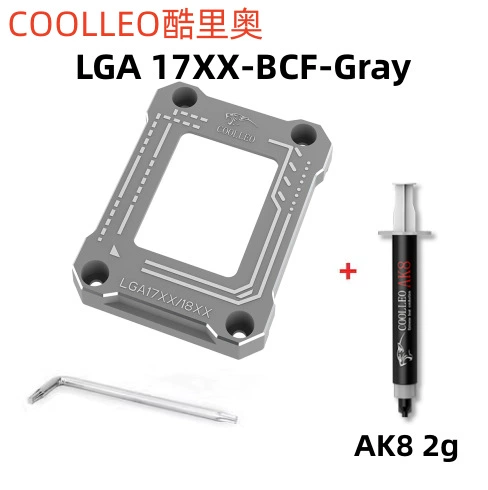 Coolio LGA17XX-BCF-Silver+AK82G+Screw Knife