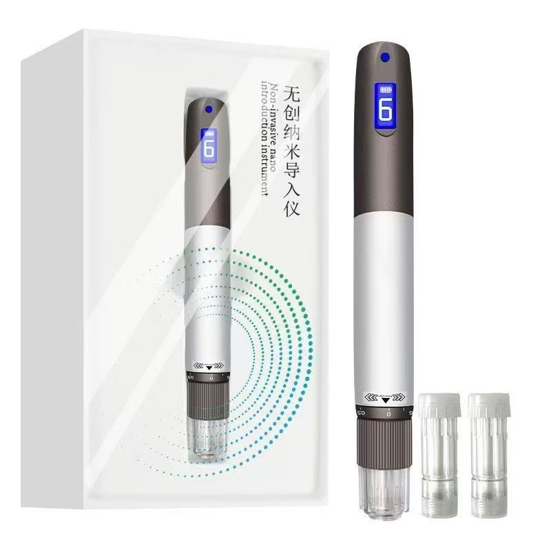 調整可能な液体サイズMTS家庭用充電式赤と青色の光ポータブル微結晶電気ナノ微結晶導入装置|undefined