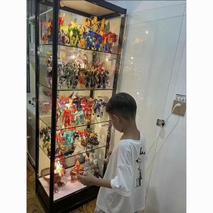 Hand-Made Cabinet Display Cabinet Transparent Glass Cabinet Home Gift Cosmetics Model Lego Display Cabinet Gundam Ornament Cabinet