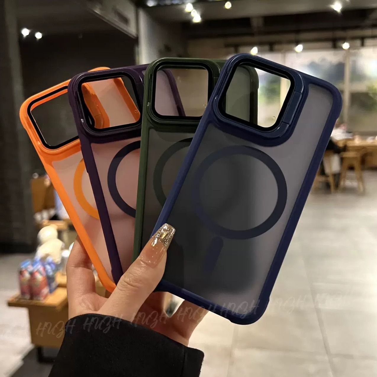 Soporte de lente para gafas para Apple 16Promax Skin Mat Magnetic Case iPhone 15 Case