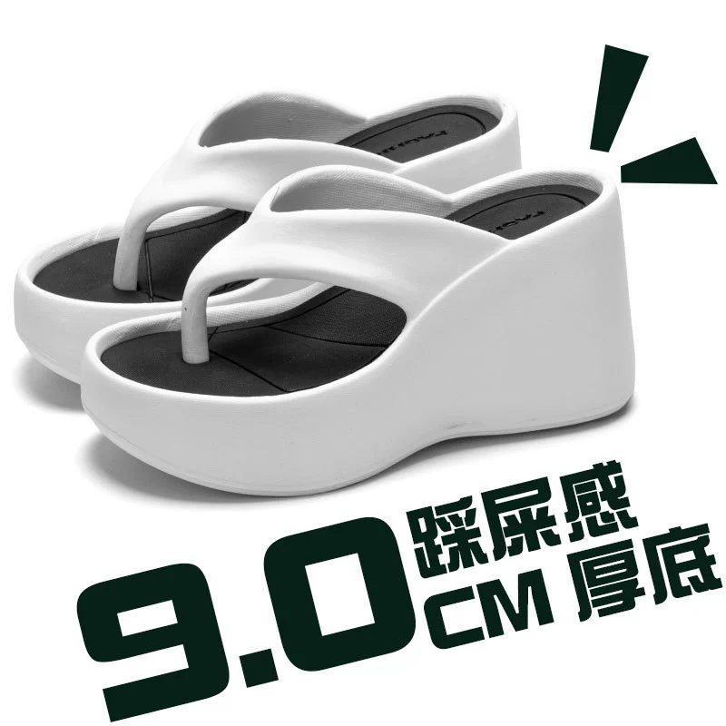 EVA шлепанцы на высоком каблуке с толстой подошвы летняя мода дикая наружная одежда увеличена 9CM сандалии с наклоном на каблуках оптом