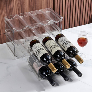 Fashion Creative European Style Superimposed Red Wine Rack Ornaments Wine Bottle Rack Wine Cabinet Wine Display Rack Thickened Wine Rack