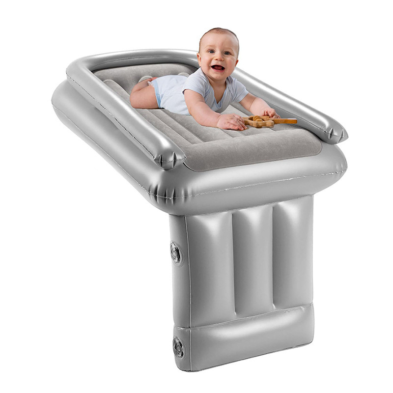 Portable Travel Bed for Toddlers, Suitable for Trains, Planes, and Long-Distance Buses, Extended Baby Inflatable Mattress, Rear Seat Air Cushion