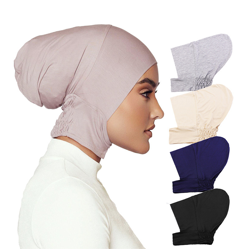 Modal cotton Muslim base hat headband hat head cover hat pullover…