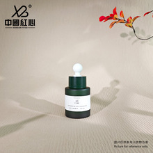 30ml现货避光磨砂绿色圆柱平肩滴管瓶香水精油分装玻璃瓶批发