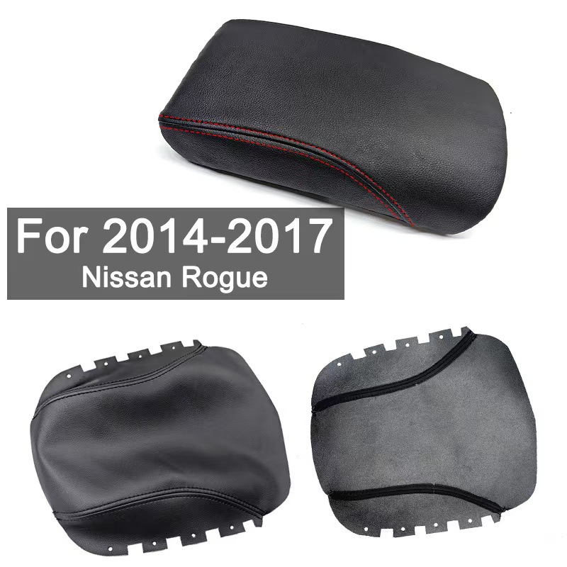 Nissan Center Console Armrest Box Cover for Nissan Qashqai 2014-2017 (Armrest box pad) - lucky-red