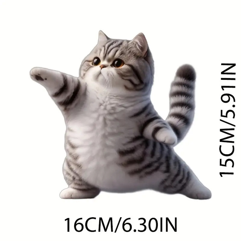 funny cute waterproof sticker for yoga