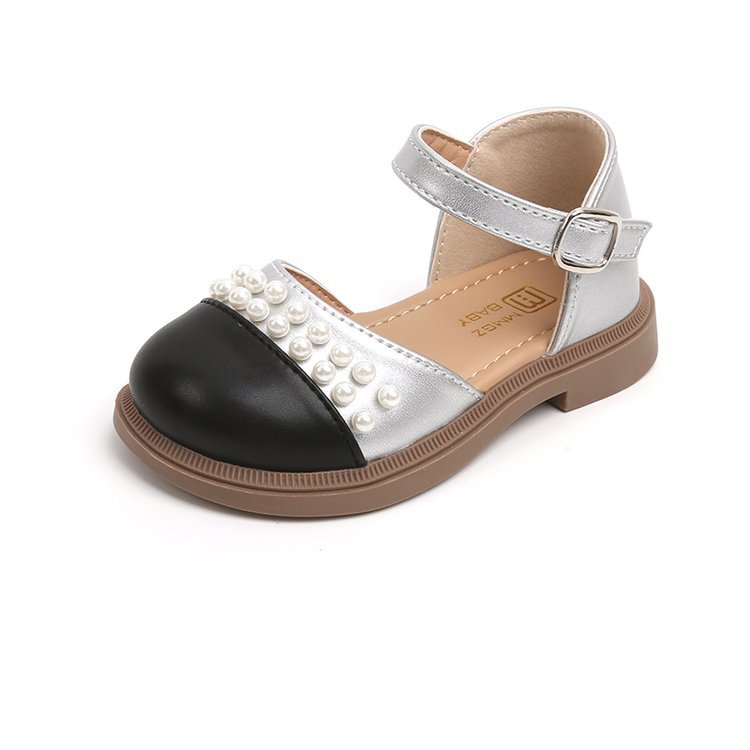 Καλοκαίρι 2023 Νέα, Ευέλικτα, καθημερινά παιδικά παπούτσια με σόλα Princess με μονόχρωμο δέρμα για κορίτσια_voghion.com