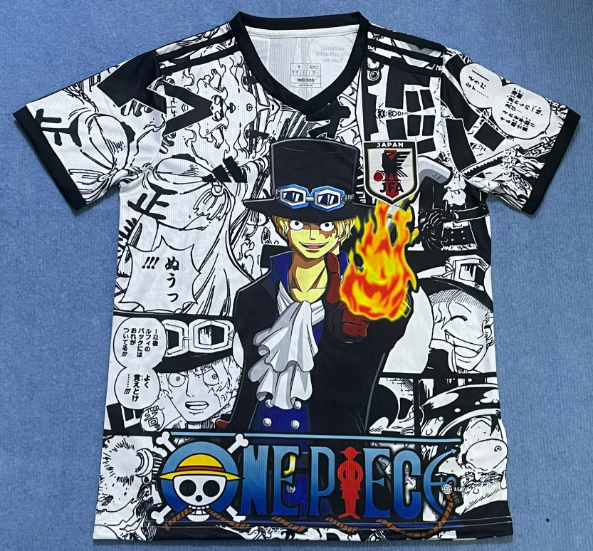 25-26 Nueva camiseta de anime de camiseta japonesa One Piece Samurai Sakura Dragon Ball Uniforme de fútbol transfronterizo de edición especial