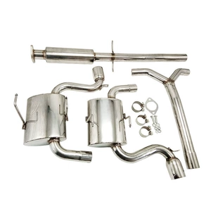 3" İkili Uclu Çıxış Borusu Dəsti 02-06 S Hatch R50 R52 Bmw Mini Co