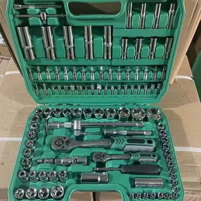 150-Piece Tool Set with: Mühərrik tənzimləmə alətləri - 108-piece-ratchet-set-with-24-teeth