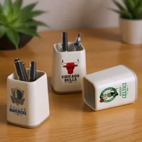 Памятный подарок баскетбольного клуба Bulls Warriors Timberwolves, креативный держатель для ручек, настольные высококачественные офисные принадлежности