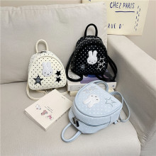 跨境韩系波点兔子星星双肩包2026新款高颜值少女学院蛋仔背包外贸